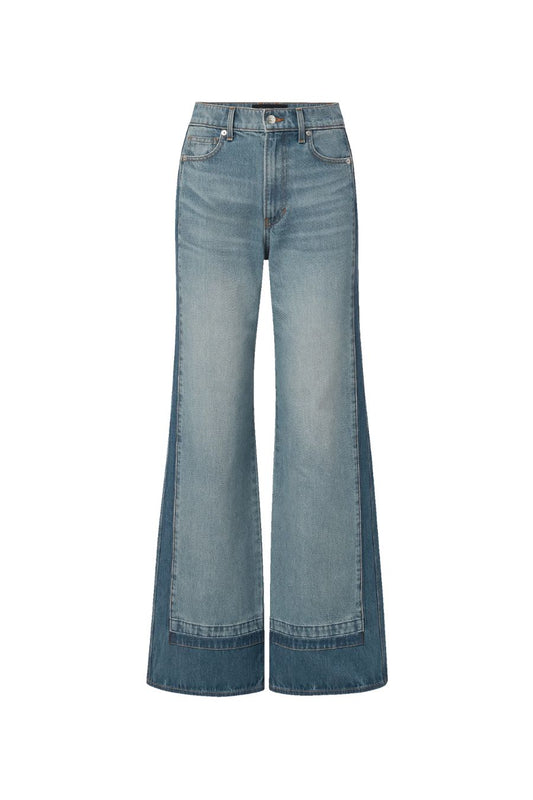 Taylor Wide-Leg Jean in Cloudy Colorblock