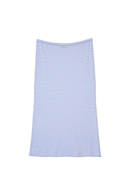 Faye Periwinkle Sheer Knit Skirt
