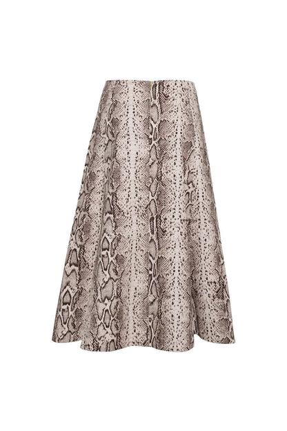 Aisha Skirt in Classic Snake Grey