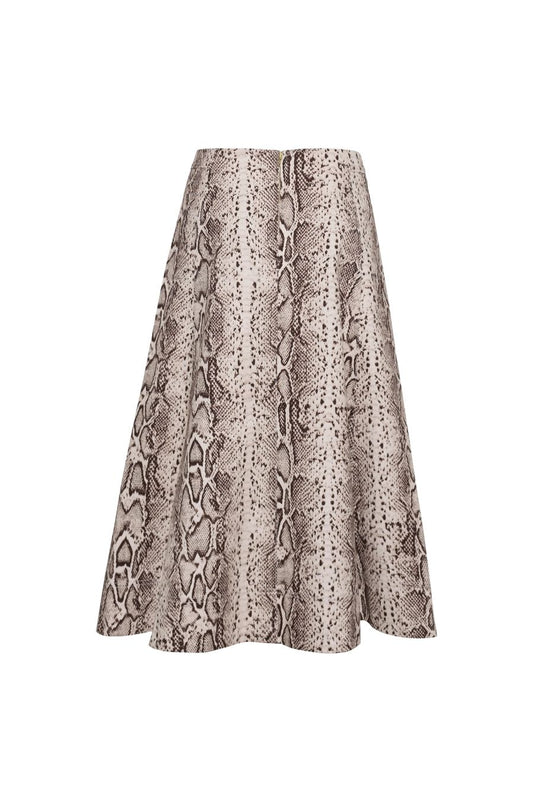 Aisha Skirt in Classic Snake Grey