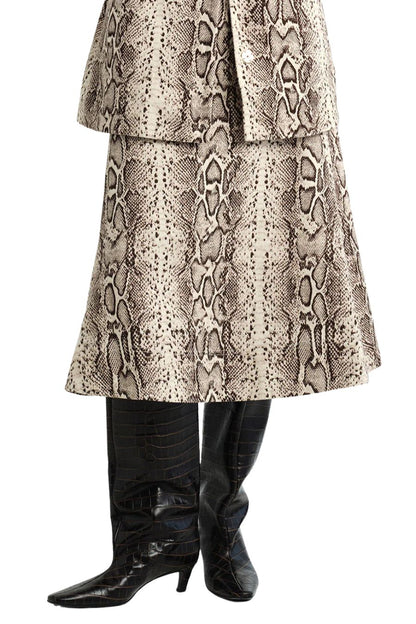 Aisha Skirt in Classic Snake Grey