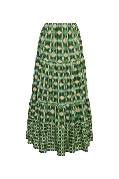 Melanie Skirt in Ashford Geo Moss