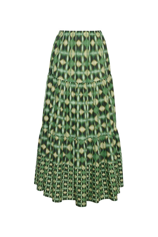 Melanie Skirt in Ashford Geo Moss