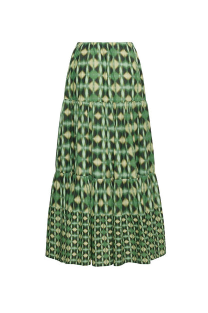 Melanie Skirt in Ashford Geo Moss