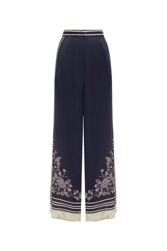 Banderra Silk Pant in Ink