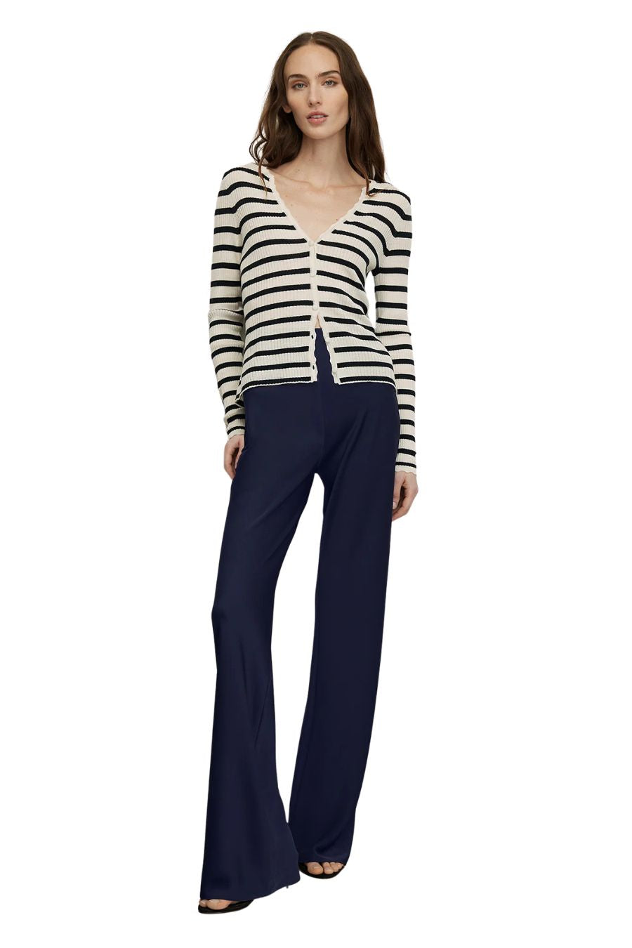 Braddock Wide-Leg Pant in Navy