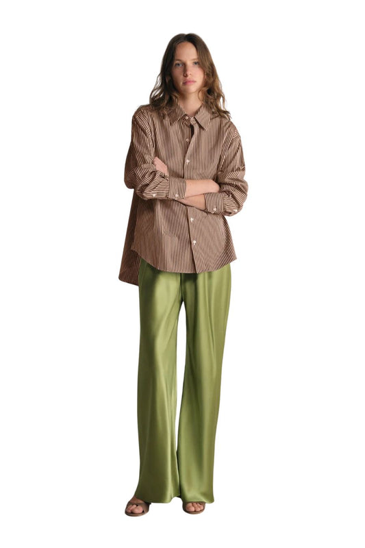The Silk Bias Pant in Grass