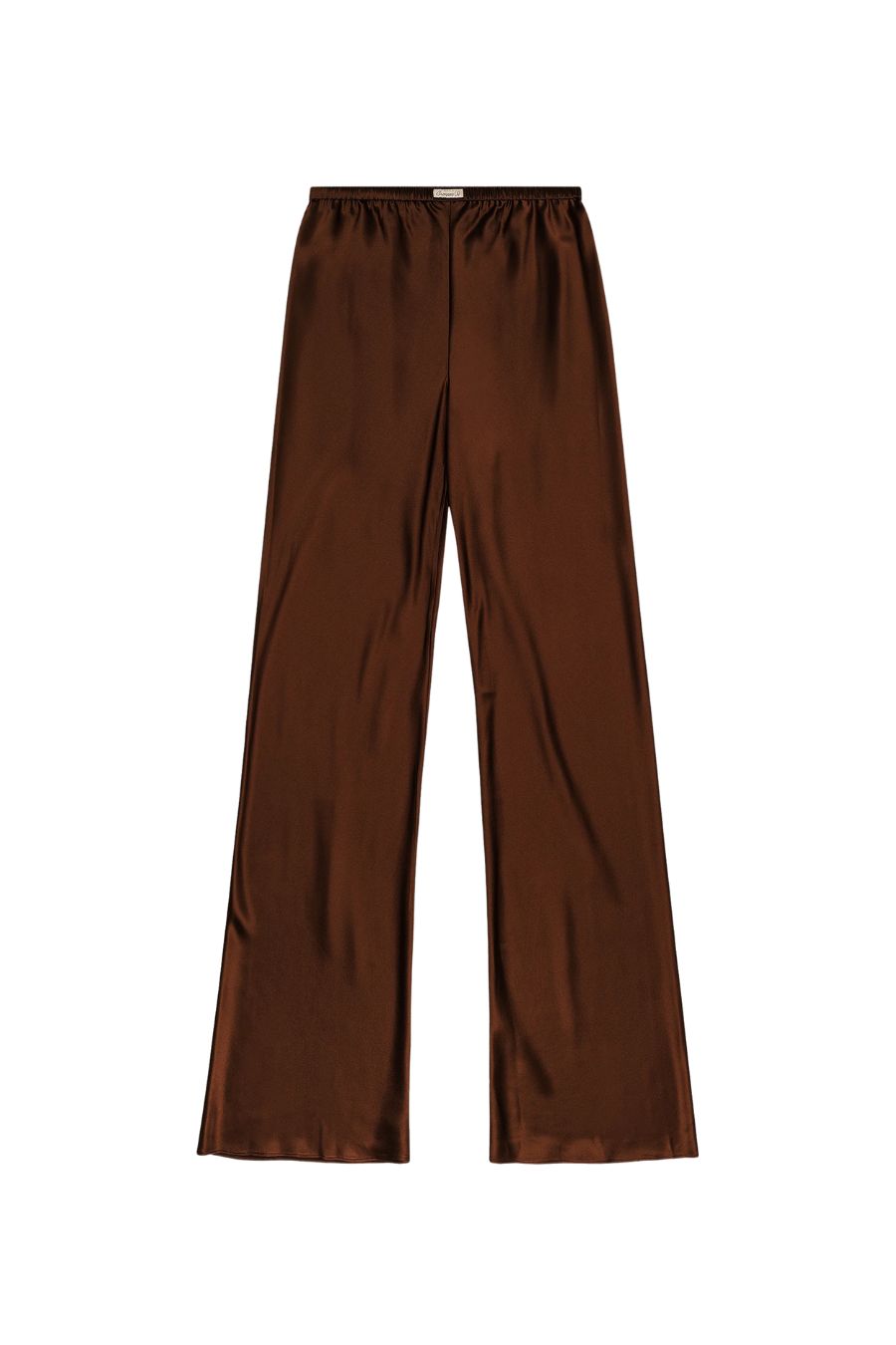 The Silk Bias Pant in Espresso