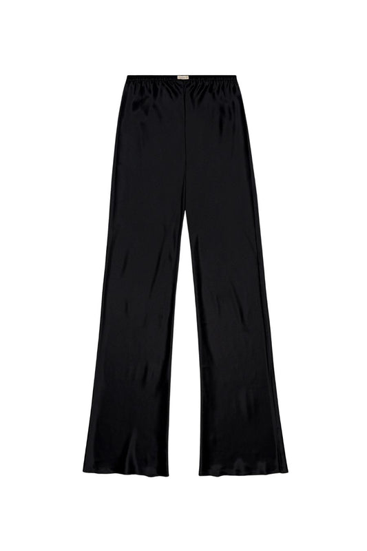 The Silk Bias Pant in Black