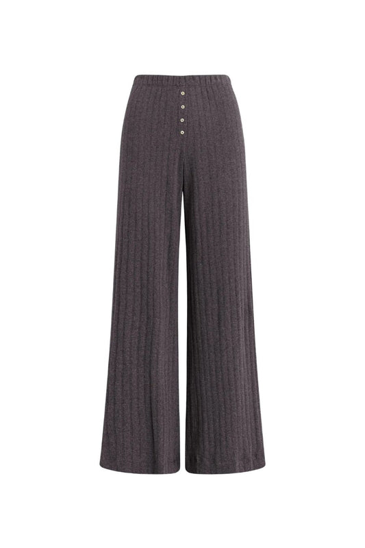 Pointelle Boxer Pant in Hickory Melange