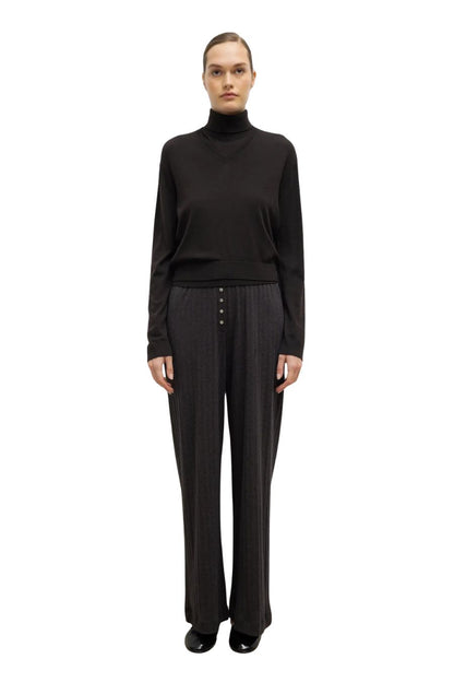 Pointelle Boxer Pant in Hickory Melange