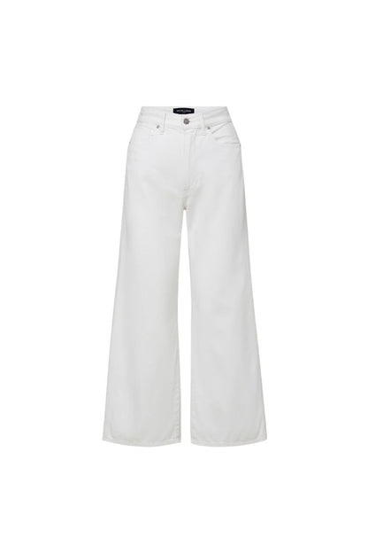 Taylor Cropped High Rise Jean in White