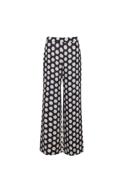 Sunflower Pant in Celeste Navy Dot