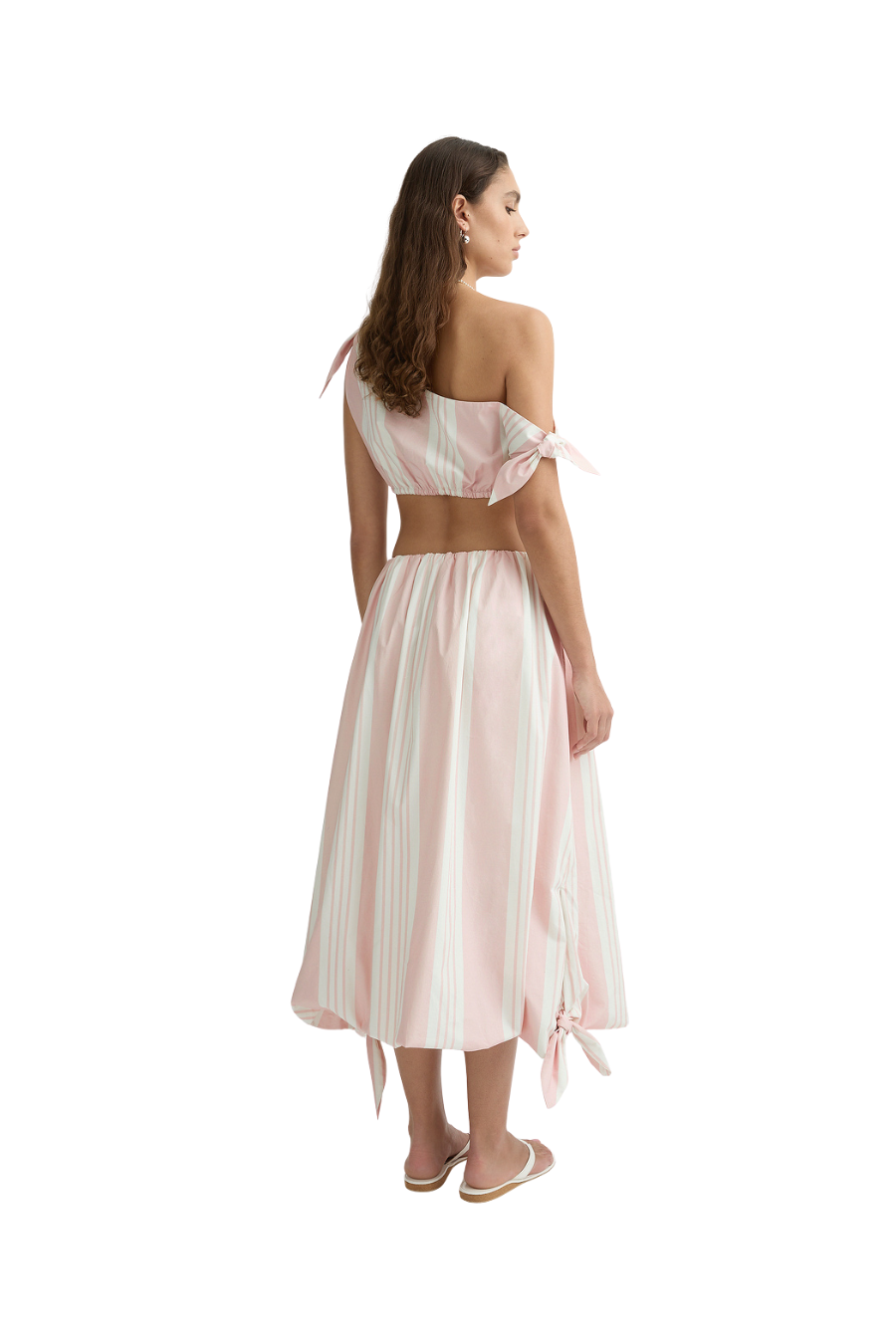 Rosie Skirt in Pink Stripe