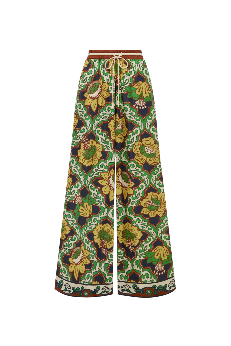 Liana Silk Palazzo Pant in Multi