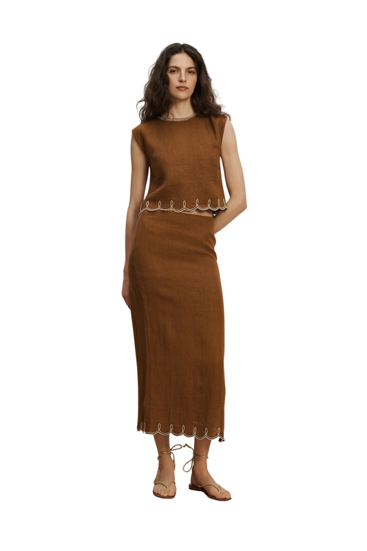Kessan Linen Top