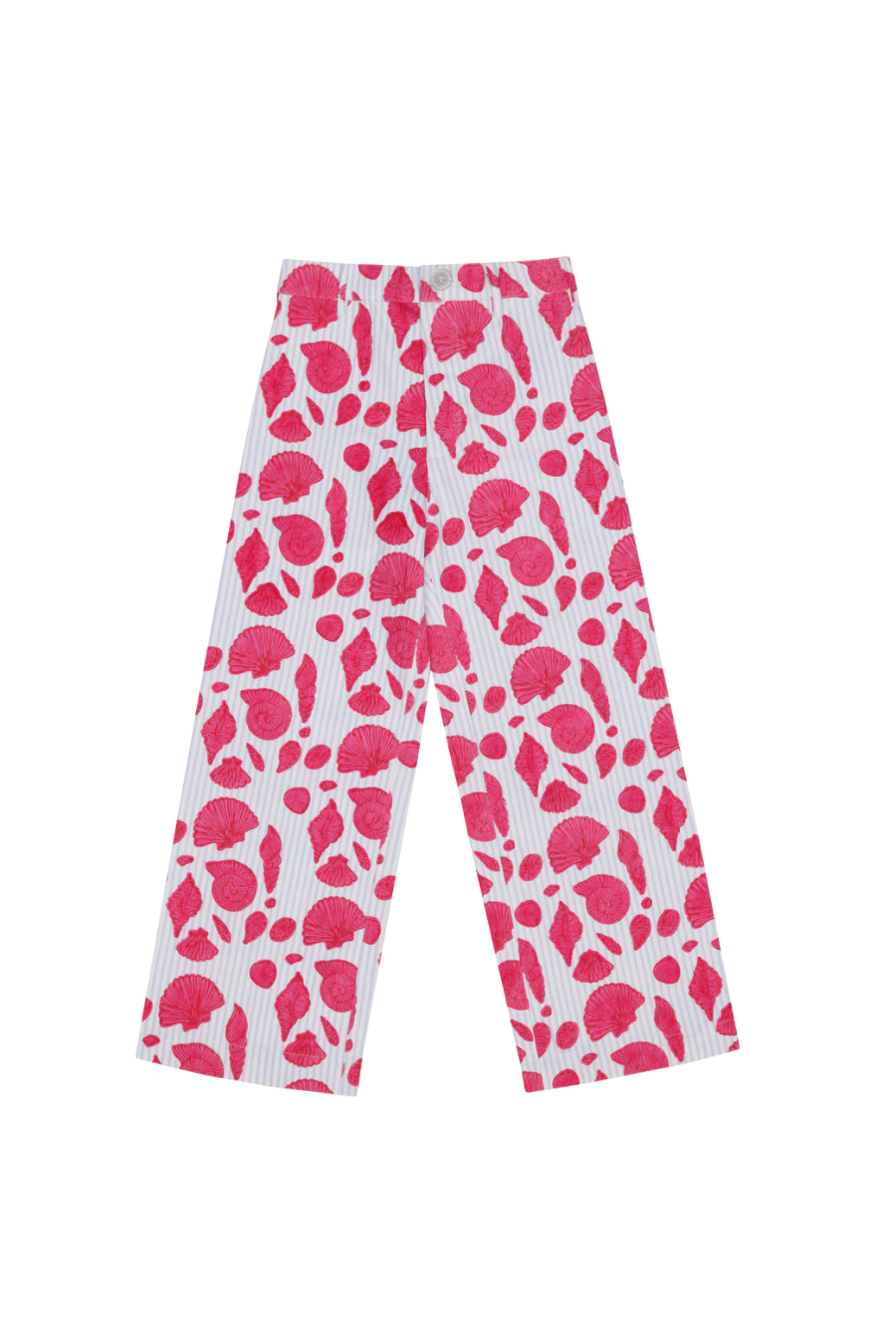 Disco Pant in Sea Shell on Thin Stripe