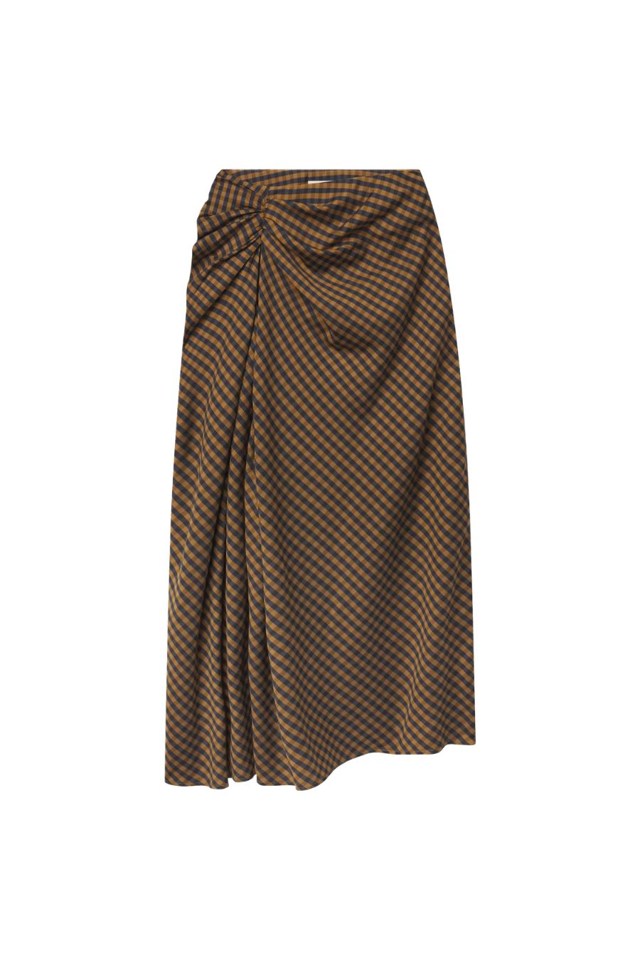 Jean Skirt in Pecan/Navy