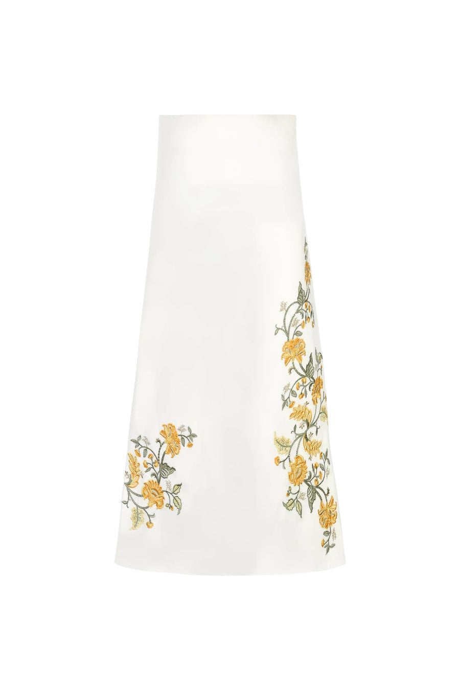 Lily Skirt in Golestan Yellow/White