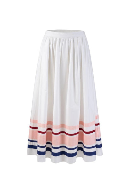 Ribbon Easy Does It Skirt in White Multi