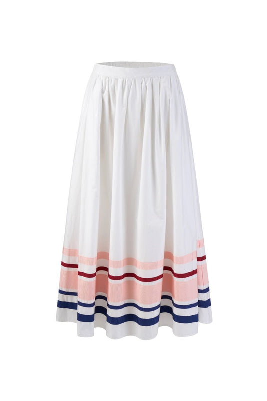 Ribbon Easy Does It Skirt in White Multi