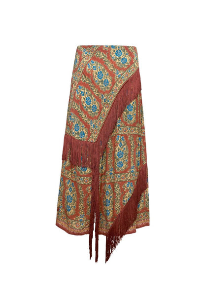 Allyne Skirt in Amber Glen Brown