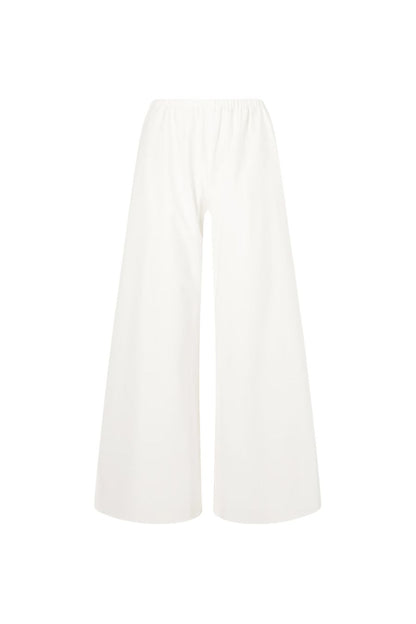 Cotton Poplin Colby Pant in White
