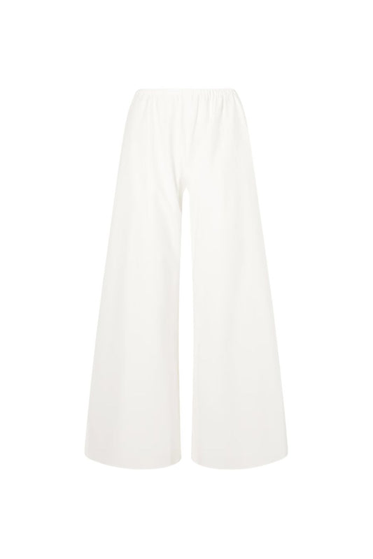 Cotton Poplin Colby Pant in White