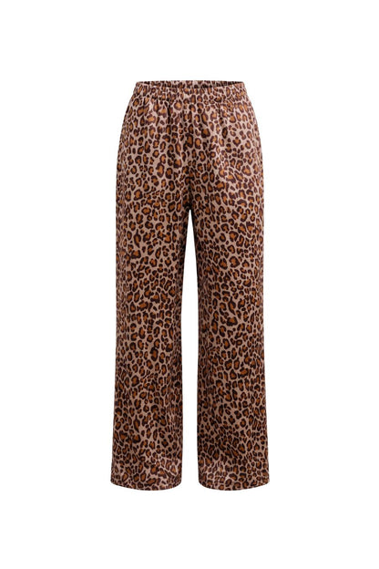 Brynn High Rise Wide Leg in Dune/Cinnabar