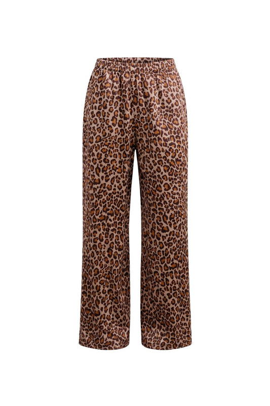 Brynn High Rise Wide Leg in Dune/Cinnabar