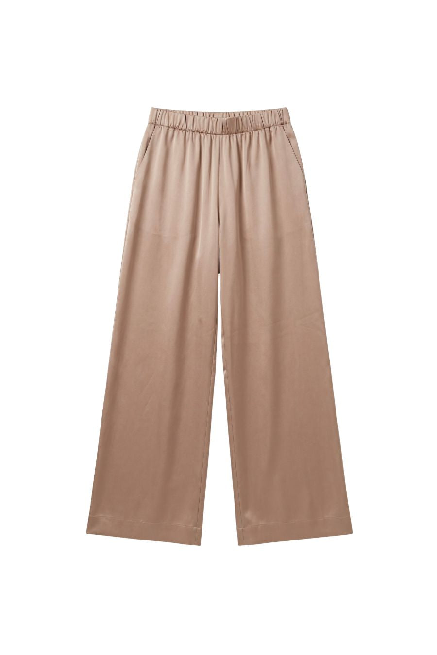 Brynn High Rise Wide Leg Pant in Dune