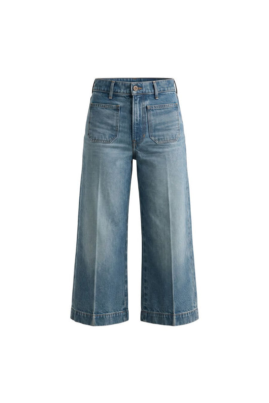Marlowe Patch-Pocket Culotte in Memory Lane