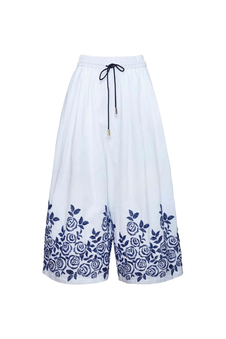 Whisper Pant in White Rose Fence