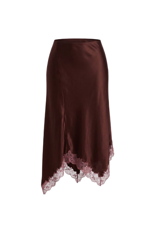 Keri Bias Skirt in Cinnabar Multi
