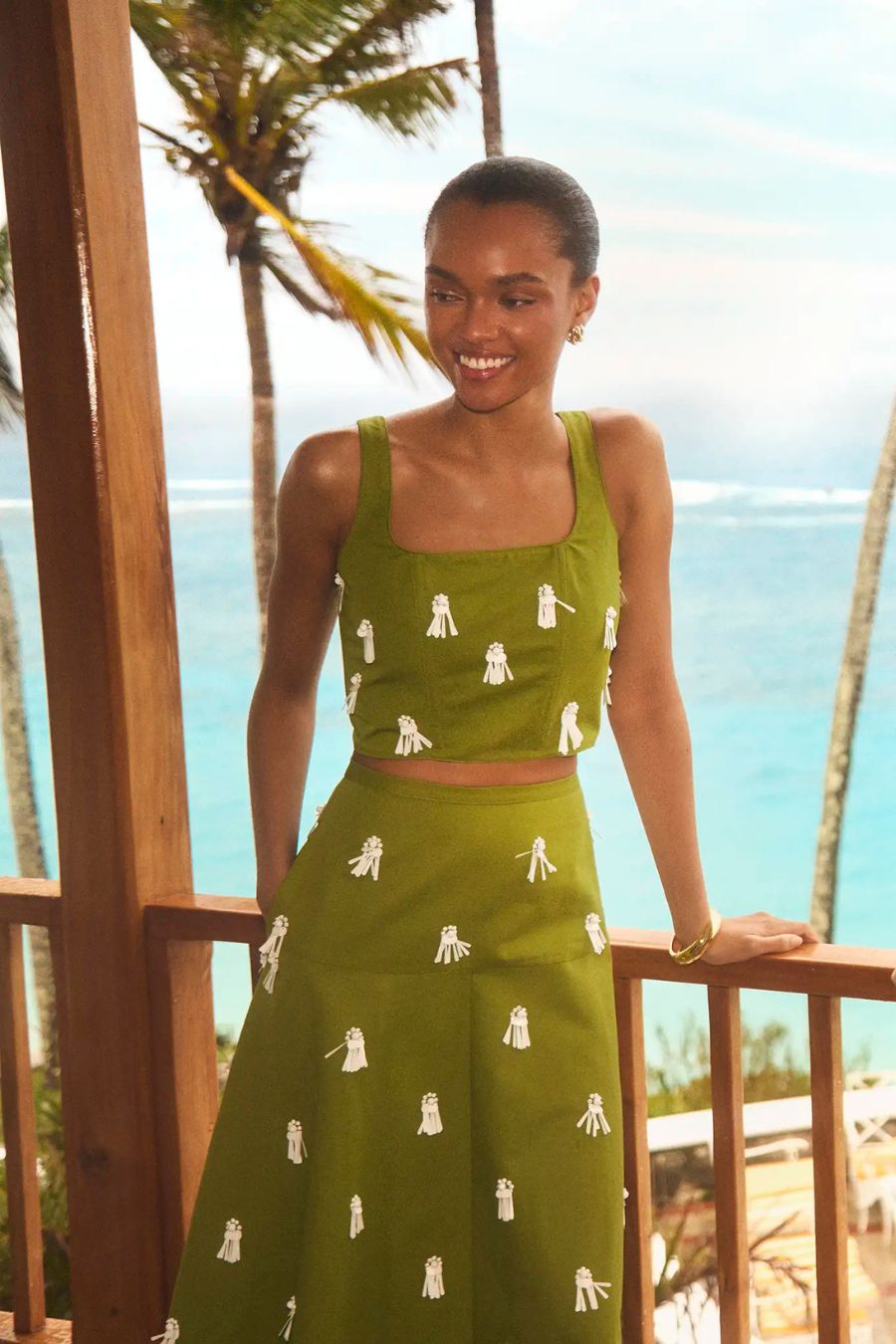 Ida Skirt in Palm Sand Dollars