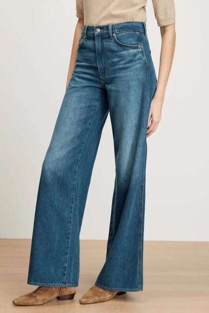 Kasey Wide-Leg Jean in Bright Blue