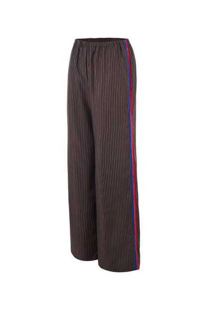 Rosie Assoulin High Line Pant in Espresso, tailored pant — front view