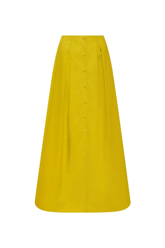 Lo Acabado Maxi Skirt in Lime