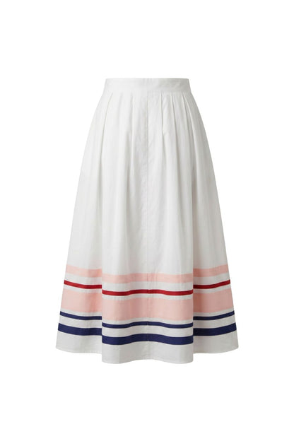 Ribbon Easy Does It Skirt in White Multi