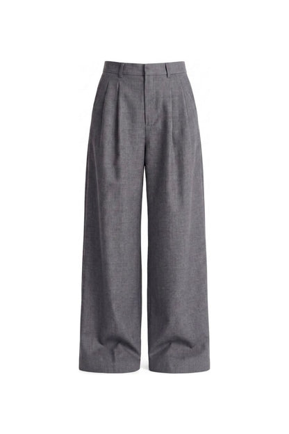 The Keaton Wide Leg in Grey Melange