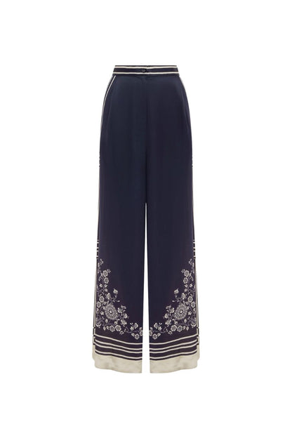 Banderra Silk Pant in Ink
