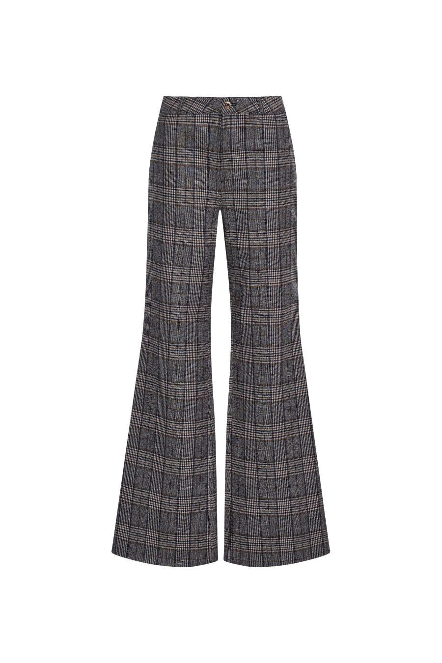 Annie Pant in Keighly Plaid Grey by Cara Cara
