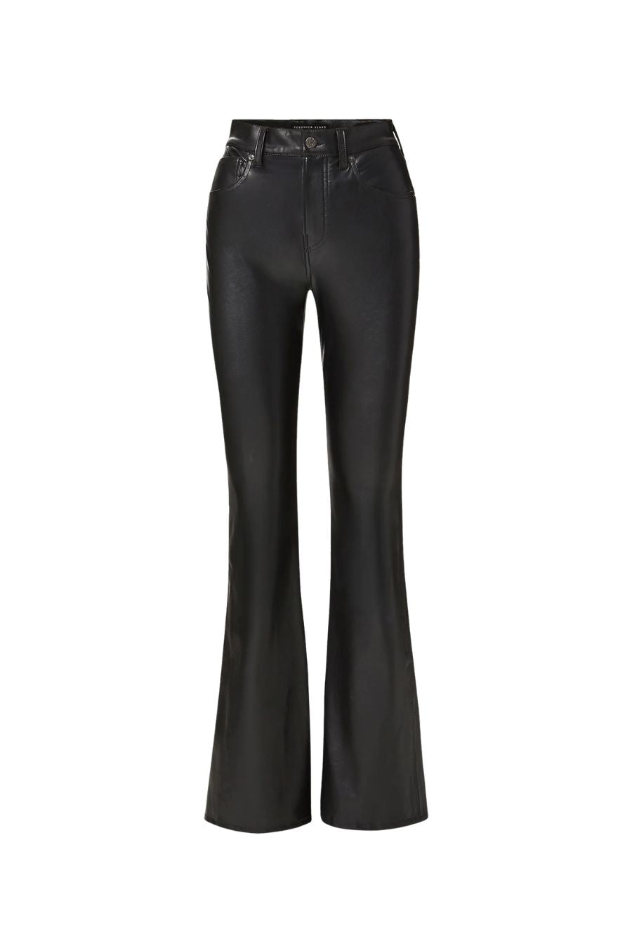 Beverly High Rise Skinny in Black Leather