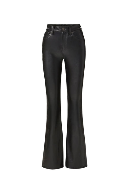 Beverly High Rise Skinny in Black Leather