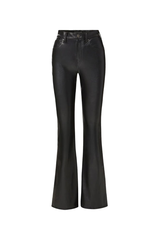 Beverly High Rise Skinny in Black Leather