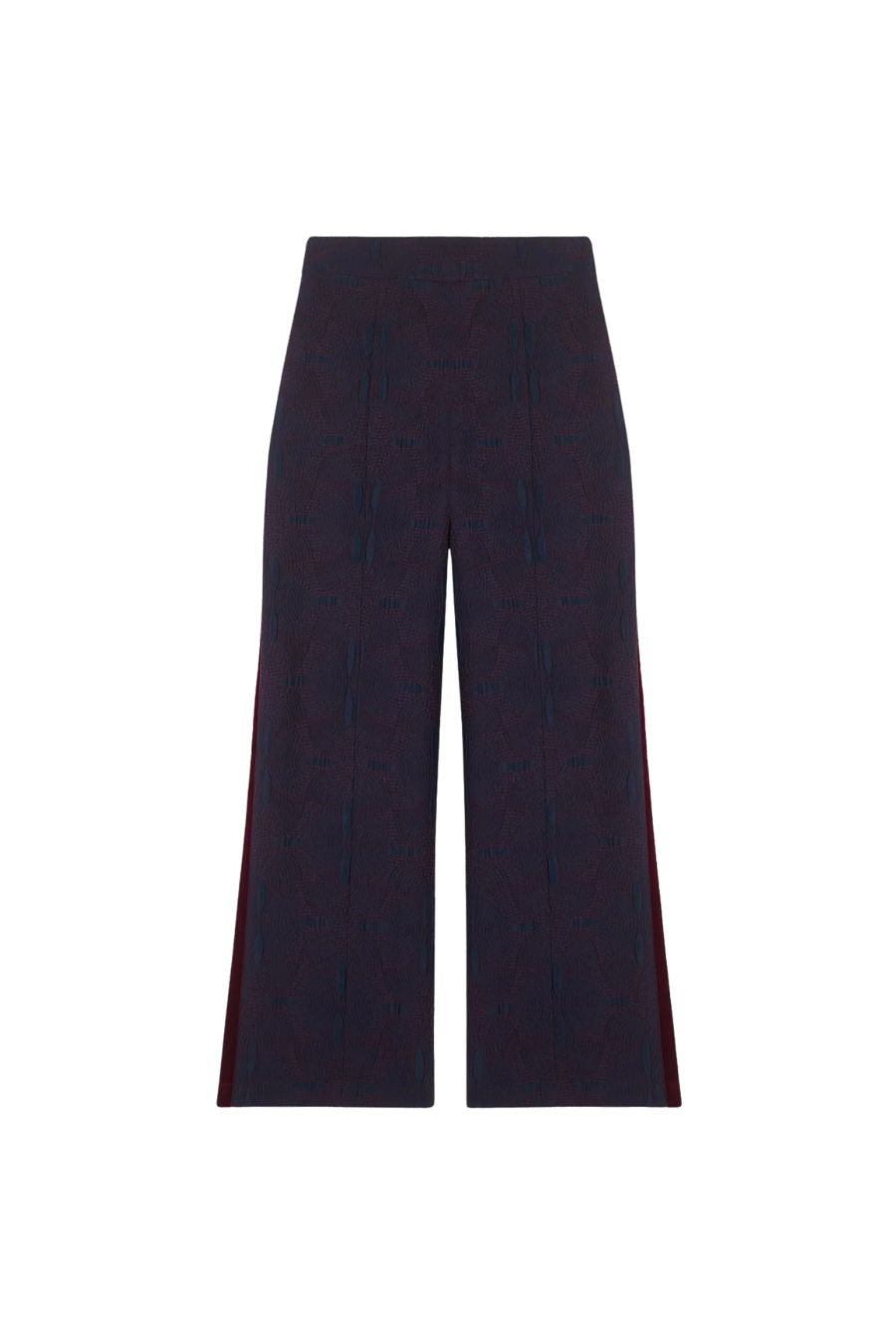 Eliott Pants in Navy Retro Jacquard by Maria De La Orden