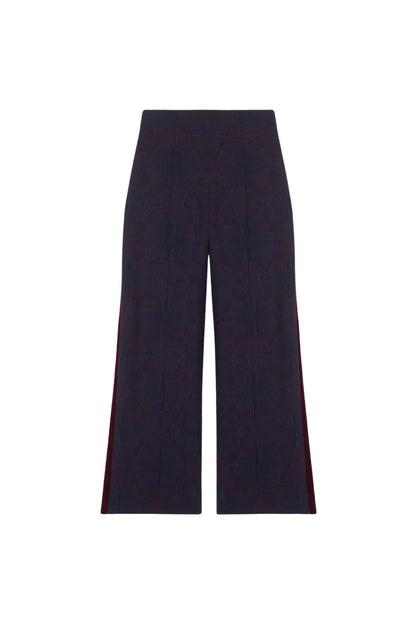 Eliott Pants in Navy Retro Jacquard by Maria De La Orden