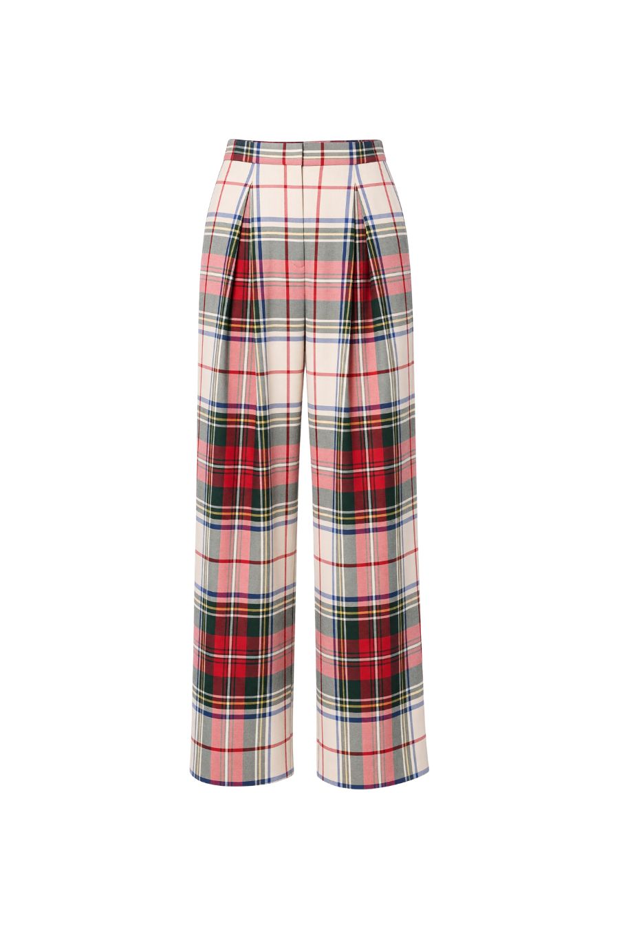 Ridley Pant in Kensington Plaid Crimson