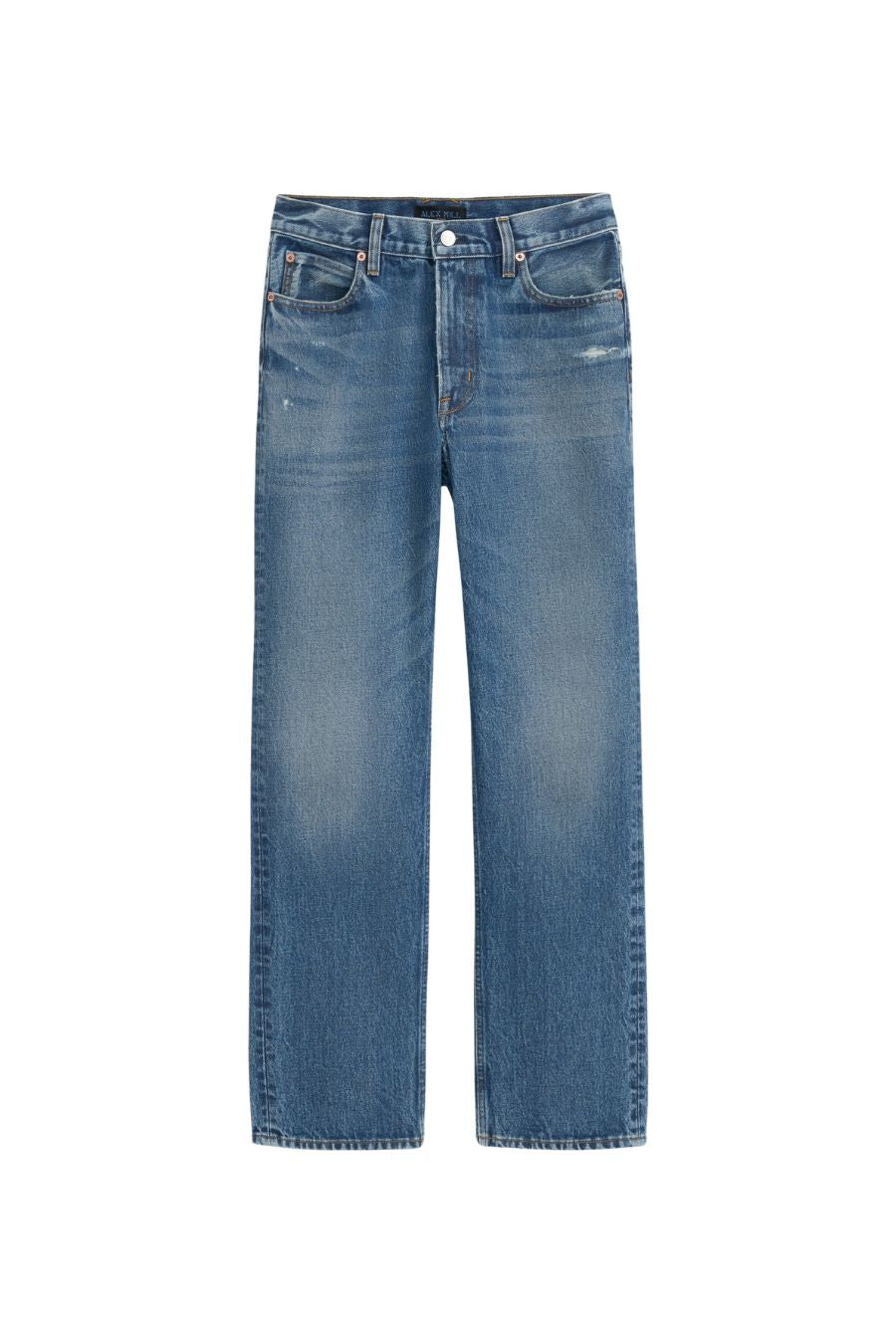 Jane Mid Rise Straight Jean in Eze Wash