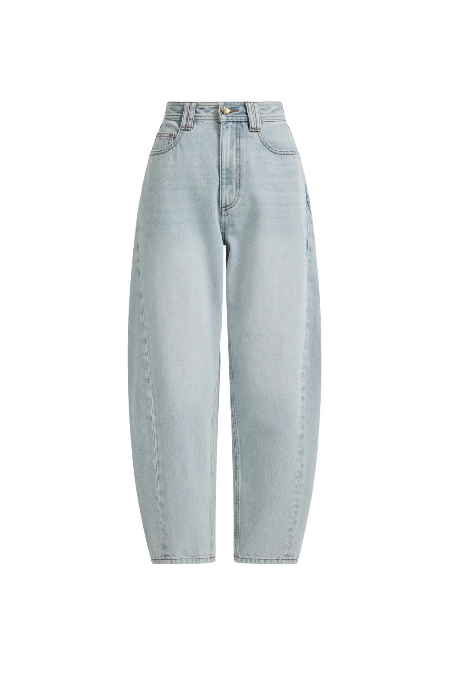 Stevie Barrel Ankle Jean in Light Wash